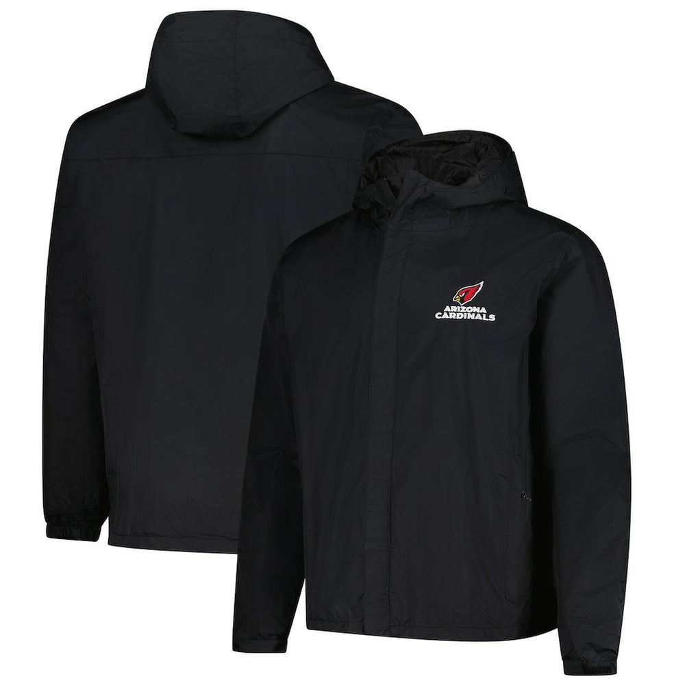 Arizona Cardinals Dunbrooke Tropic Waterproof Packable Full-Zip Hoodie Jacket  - Black - NFL
