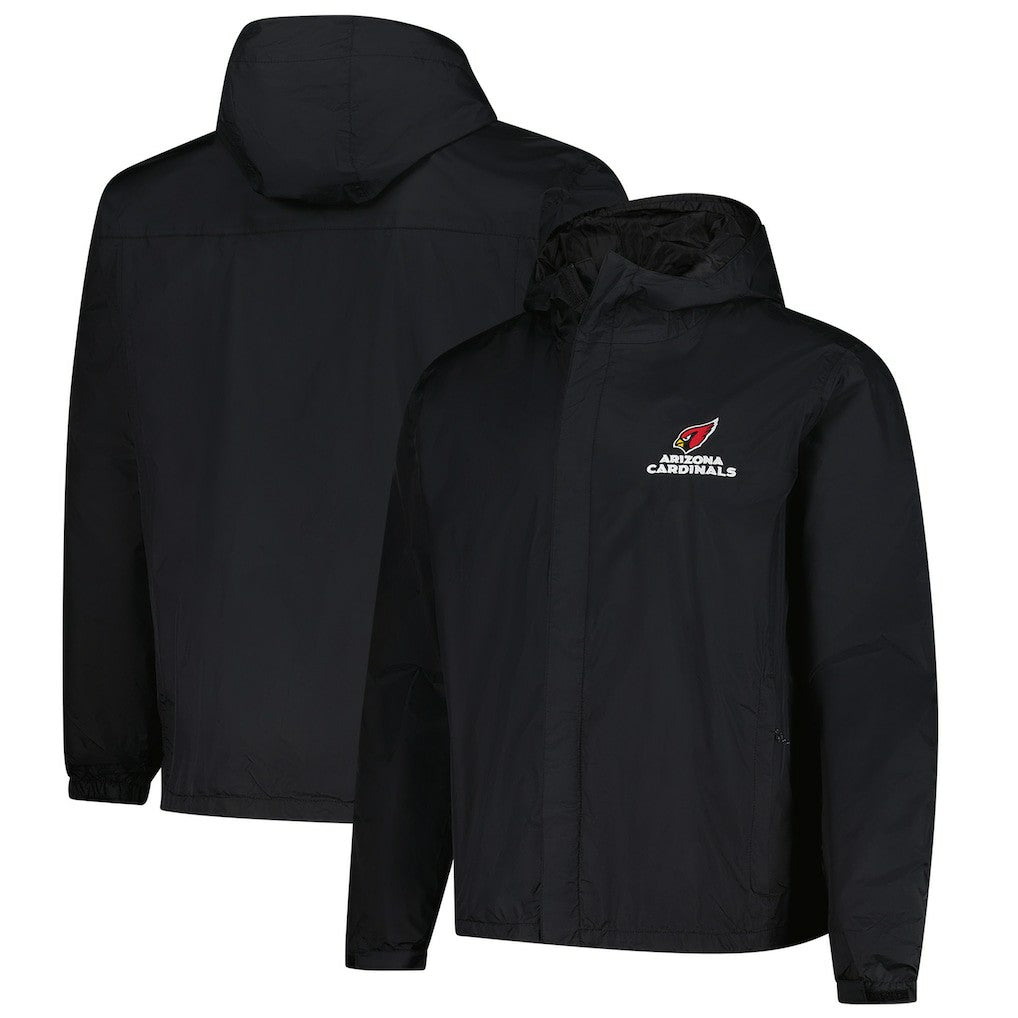 Arizona Cardinals Dunbrooke Tropic Waterproof Packable Full-Zip Hoodie Jacket  - Black - NFL