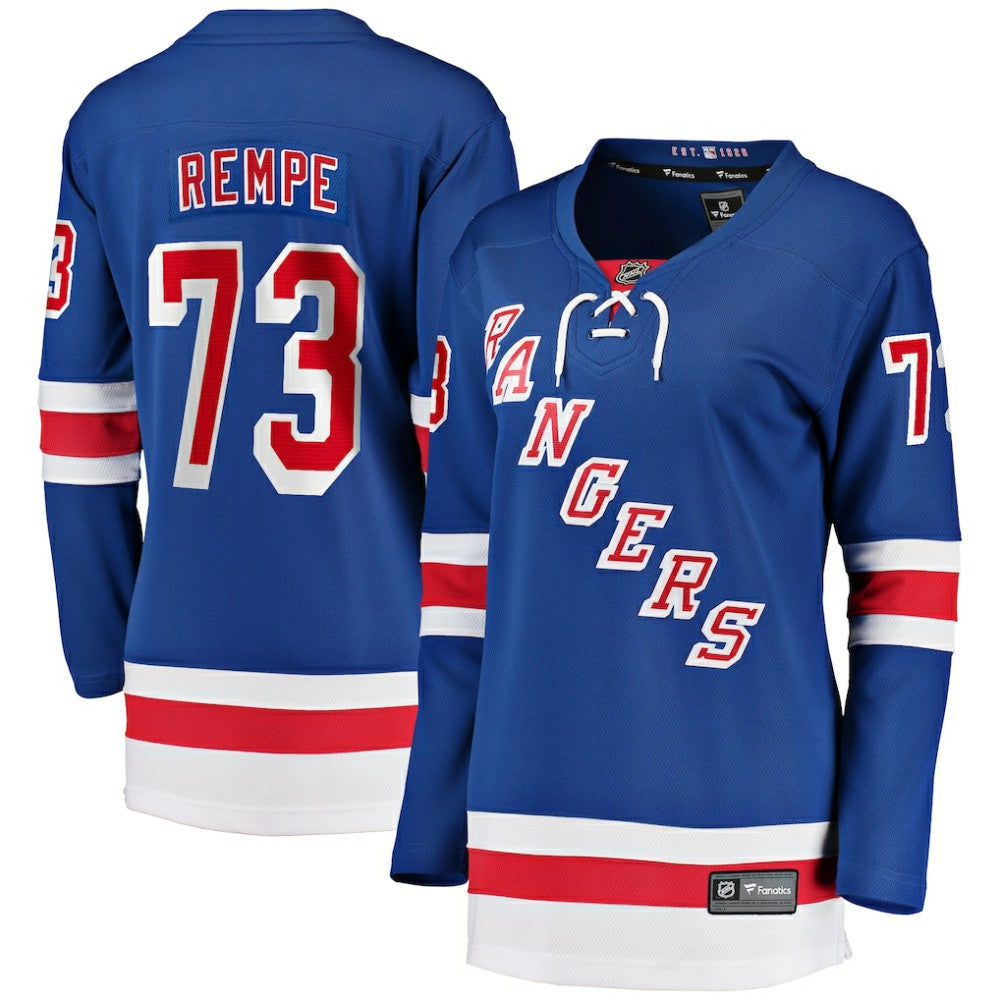 Matt Rempe New York Rangers Fanatics Women's Home Breakaway Jersey - Blue | Fanatics Clearance