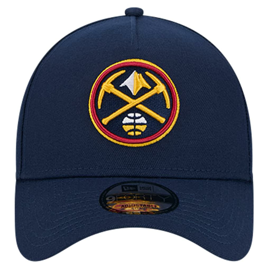 New Era Denver Nuggets A-Frame 9FORTY Adjustable Hat Navy