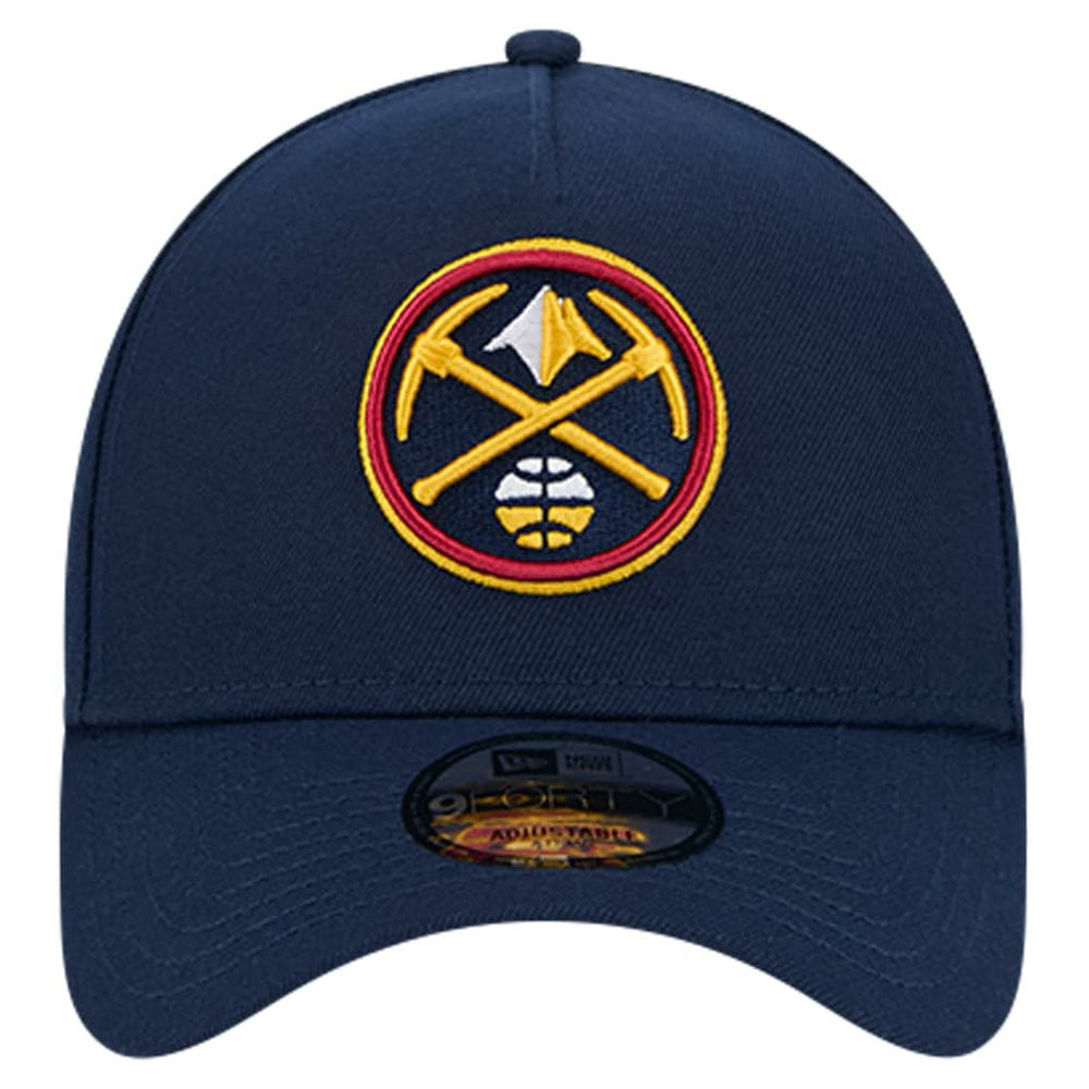 New Era Denver Nuggets A-Frame 9FORTY Adjustable Hat Navy