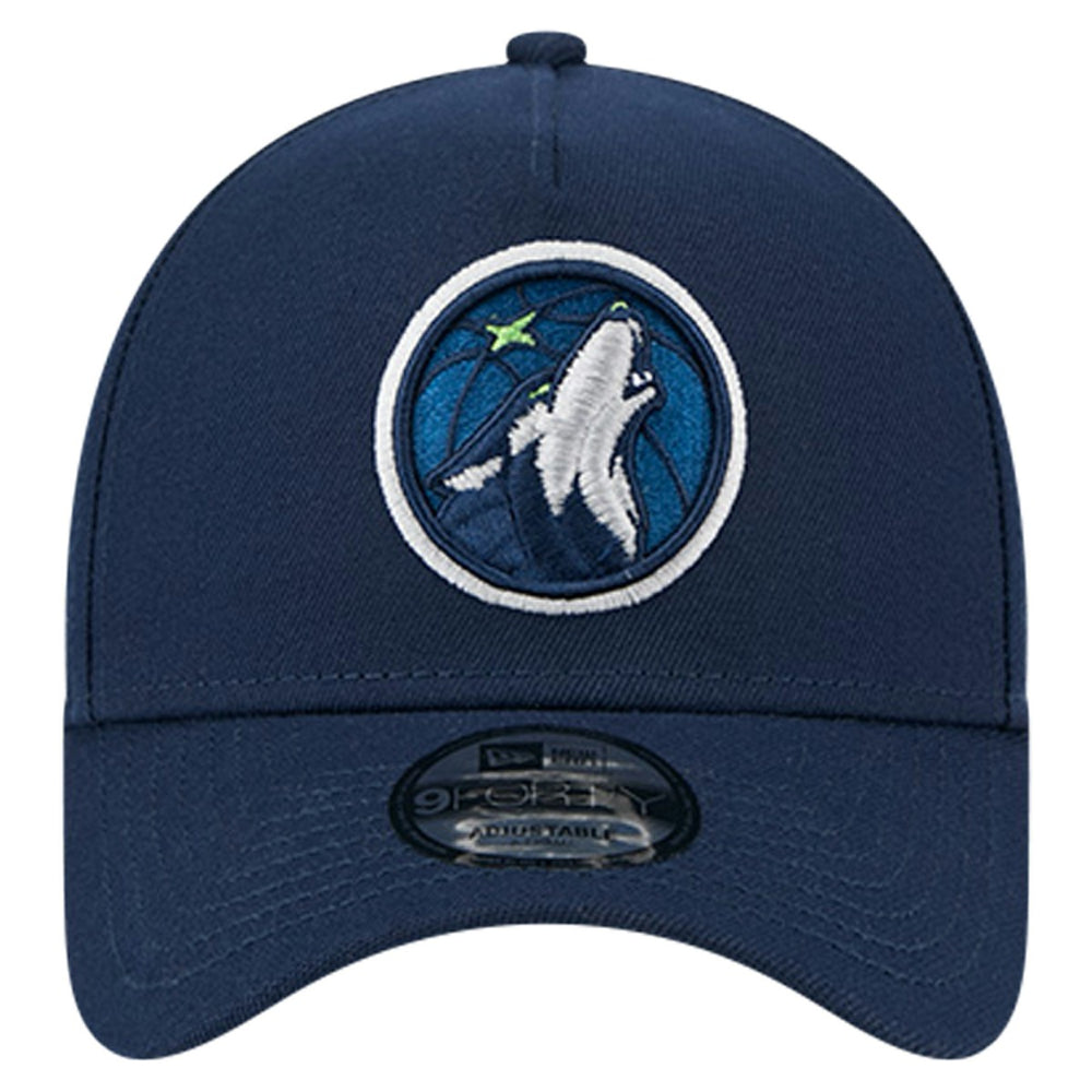 New Era Minnesota Timberwolves A-Frame 9FORTY Adjustable Hat Navy