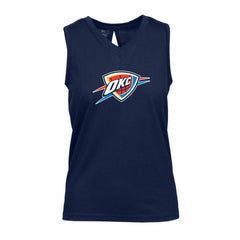 Oklahoma City Thunder Levelwear Women's Paisley Core V-Neck Tank Top Navy