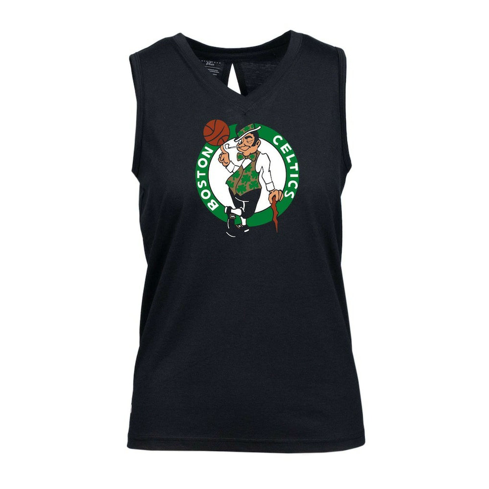 Boston Celtics Levelwear Women's Paisley Core V-Neck Tank Top Black
