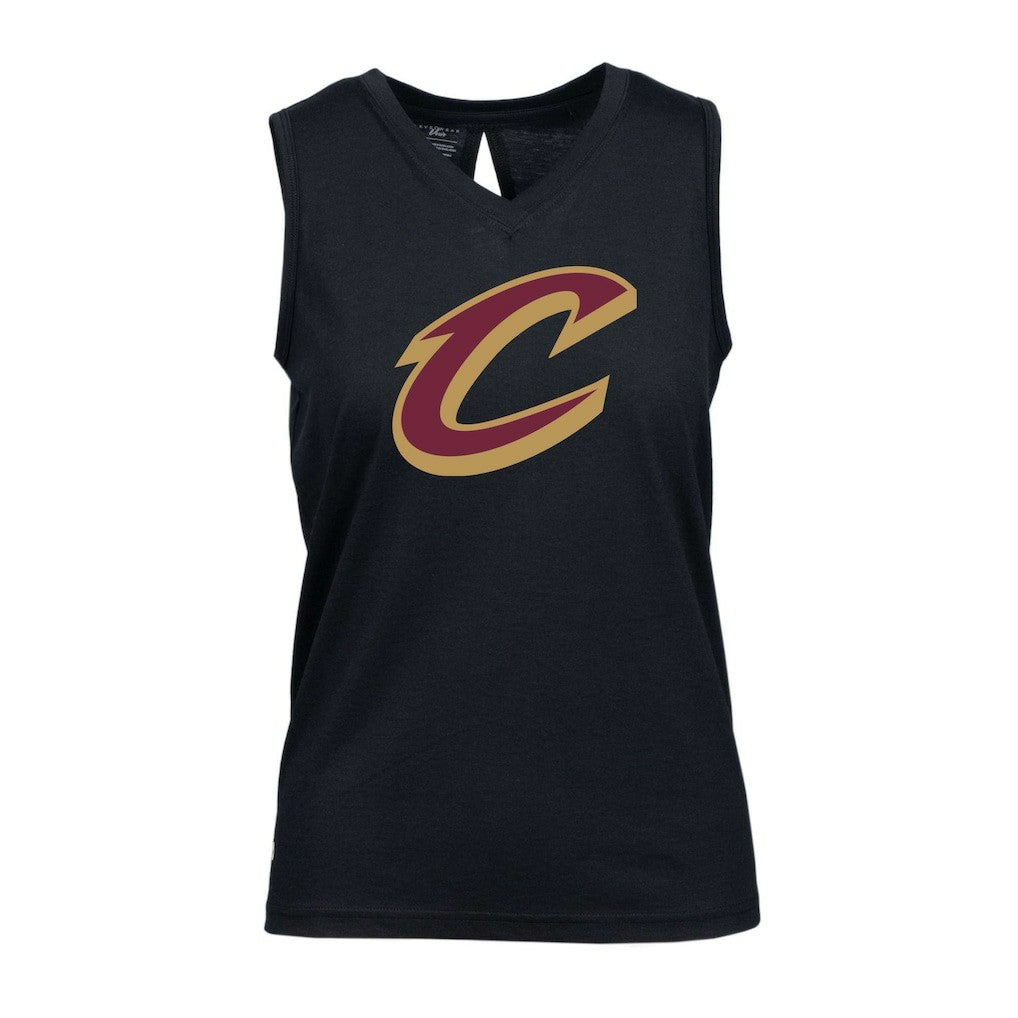 Cleveland Cavaliers Levelwear Women's Paisley Core V-Neck Tank Top Black