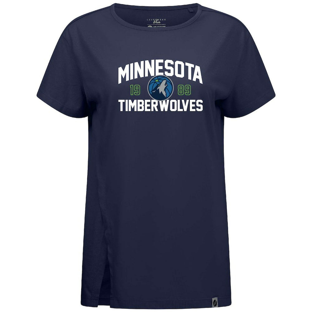 Minnesota Timberwolves Levelwear Women's Influx T-Shirt Navy