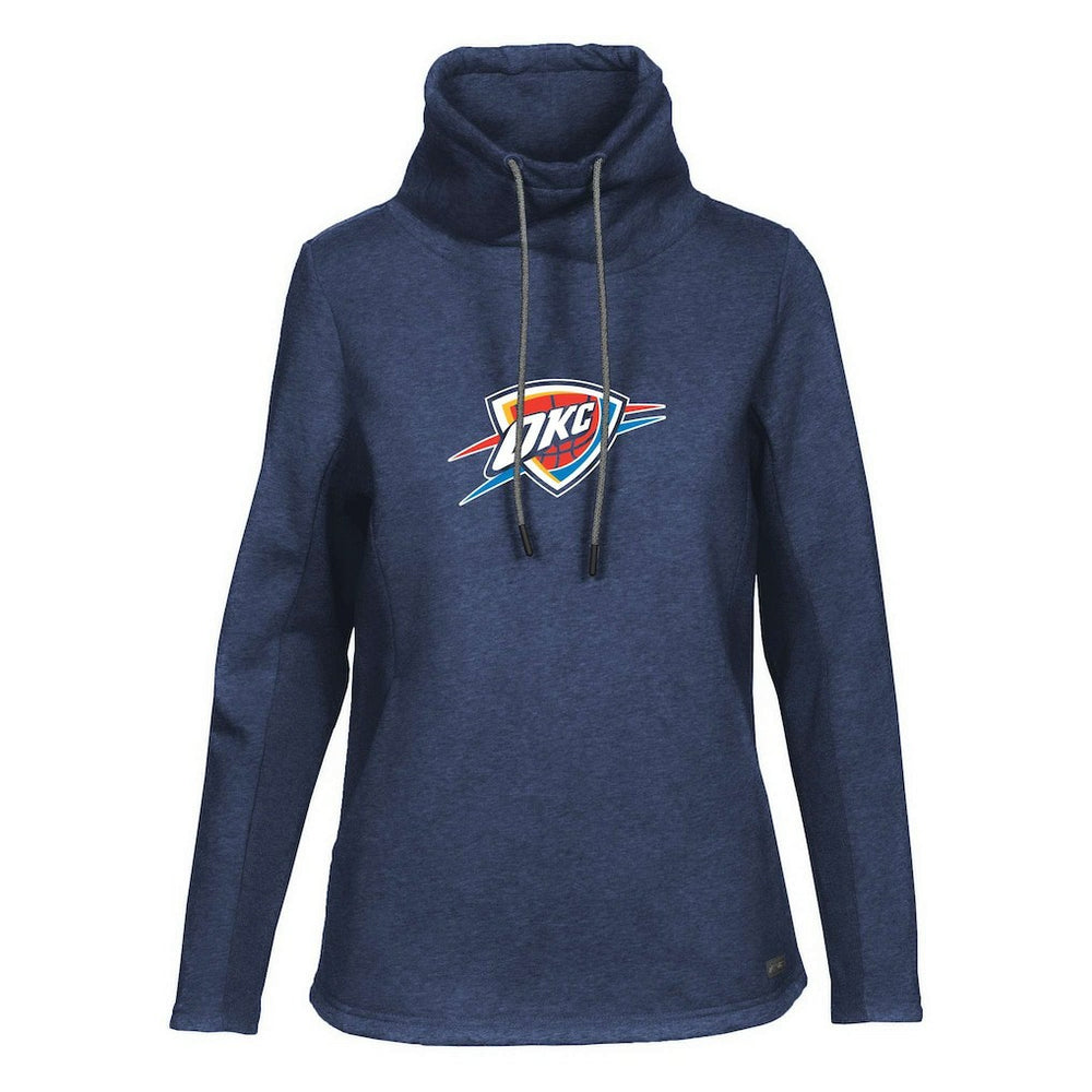 Oklahoma City Thunder Levelwear Women's Loop Core Funnel Neck Pullover Sweatshirt Navy