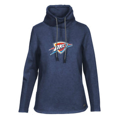 Oklahoma City Thunder Levelwear Women's Loop Core Funnel Neck Pullover Sweatshirt Navy