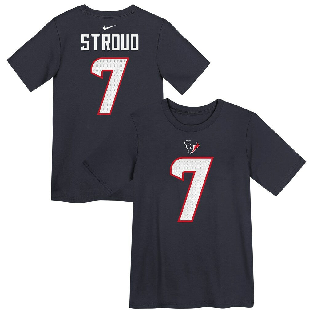 C.J. Stroud Houston Texans Preschool Player Name & Number T-Shirt - Navy - Nike