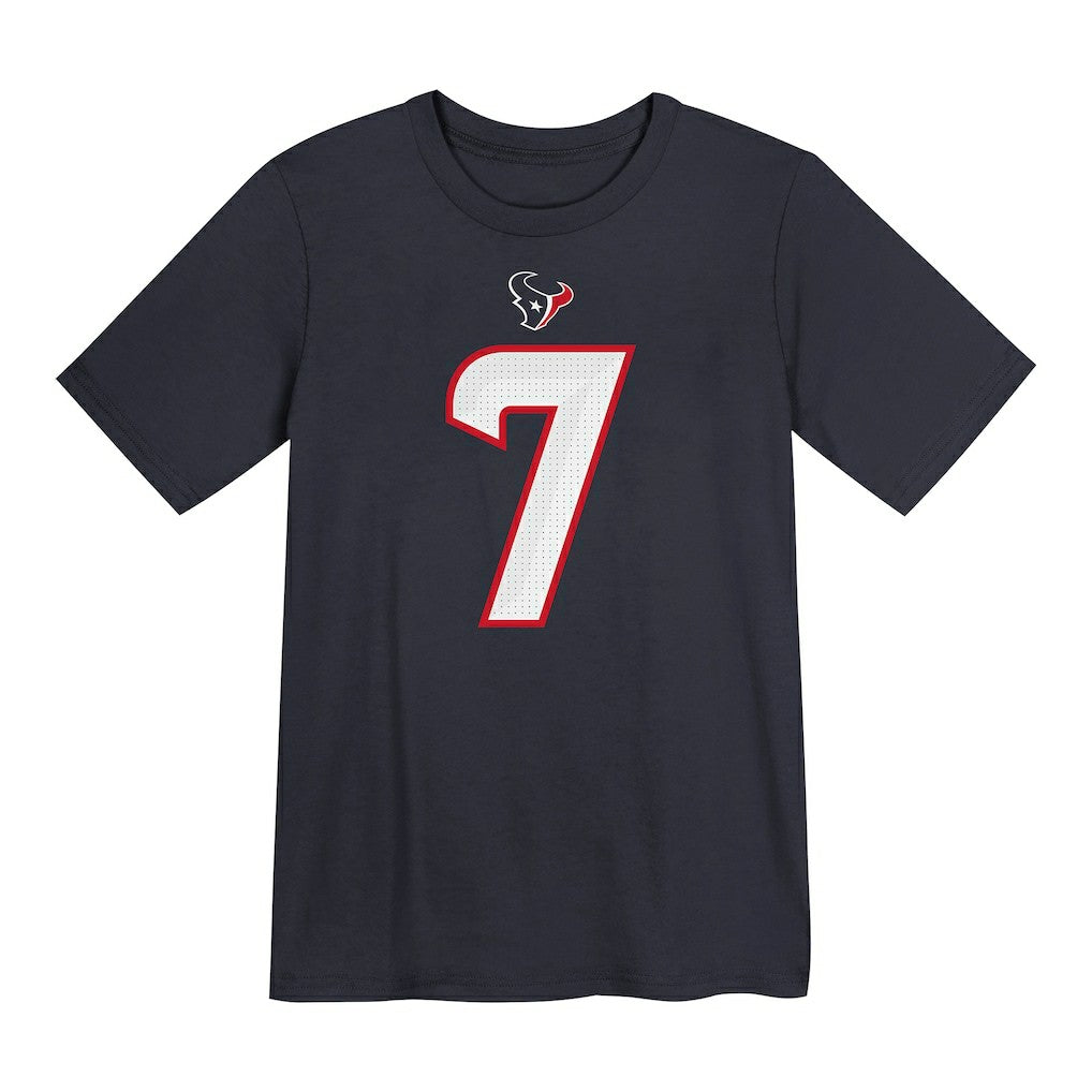 C.J. Stroud Houston Texans Preschool Player Name & Number T-Shirt - Navy - Nike
