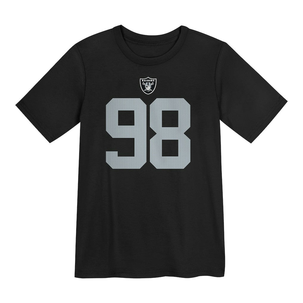Maxx Crosby Las Vegas Raiders Preschool Player Name & Number T-Shirt - Black - Nike