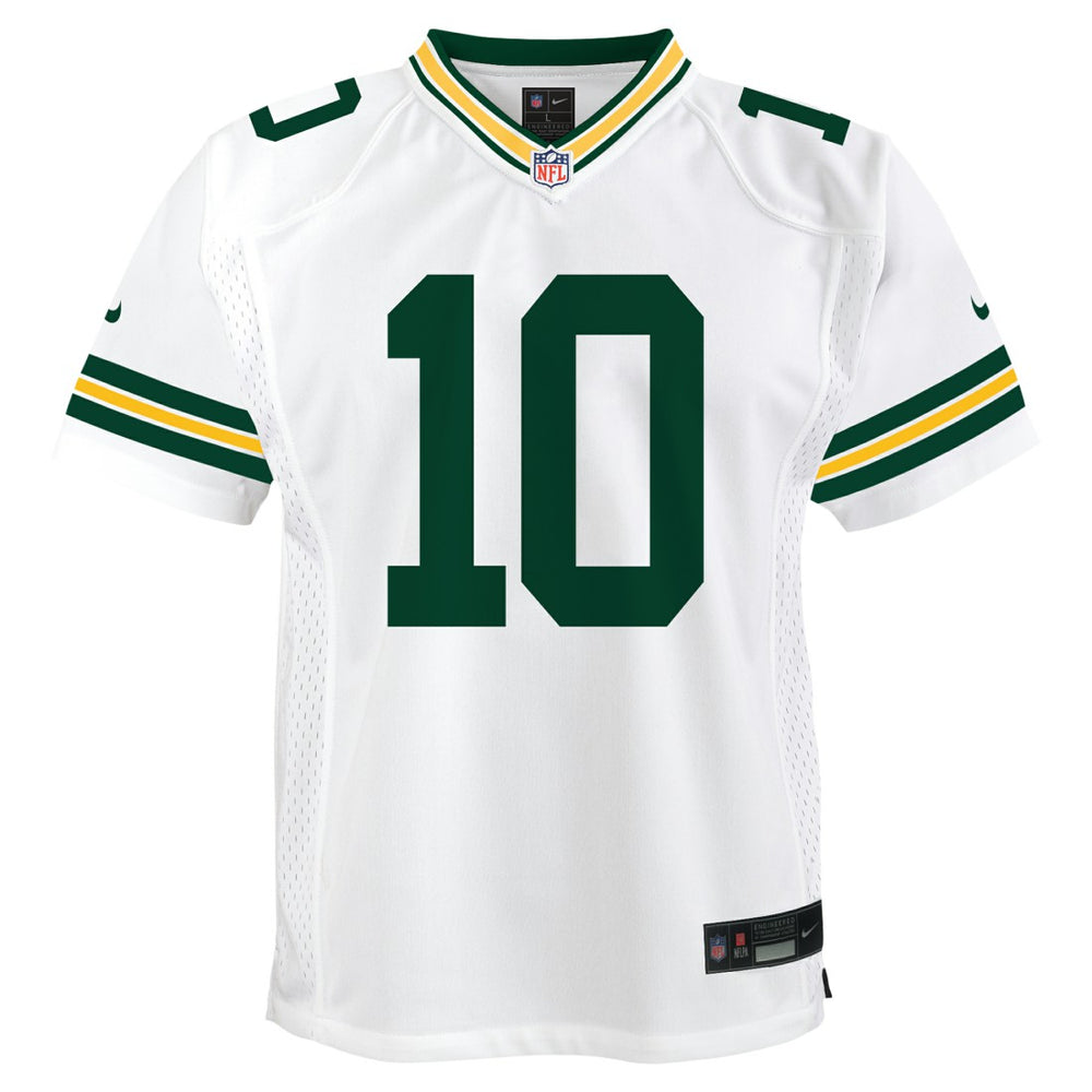 Jordan Love Green Bay Packers Youth Game Jersey - White - Nike