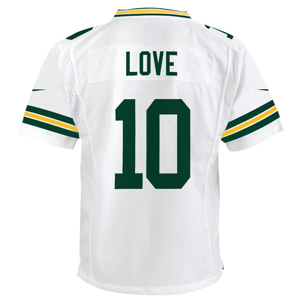 Jordan Love Green Bay Packers Youth Game Jersey - White - Nike