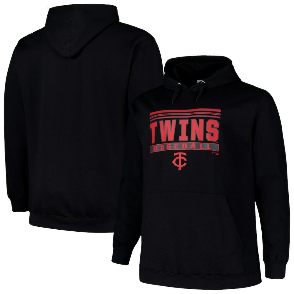 Minnesota Twins   Stack Fleece Pullover Hoodie for sale