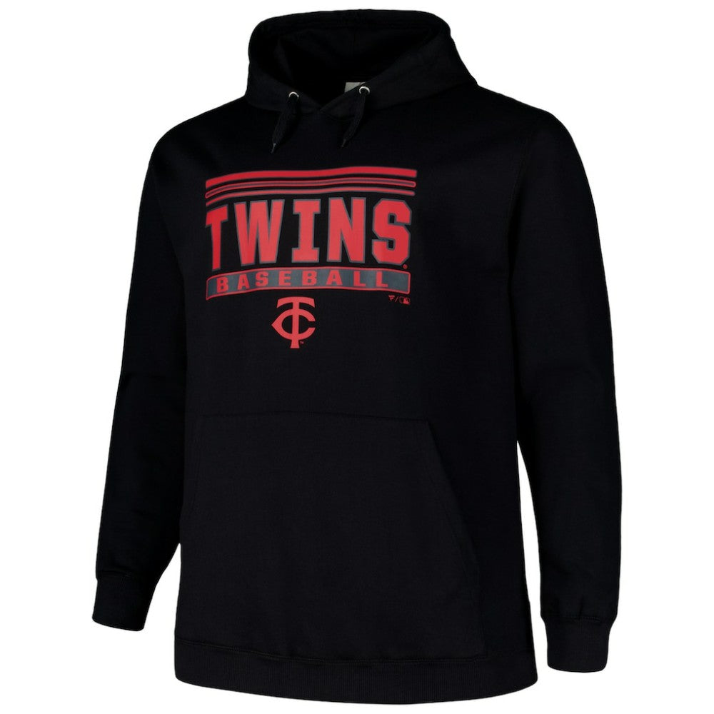 Minnesota Twins   Stack Fleece Pullover Hoodie for sale