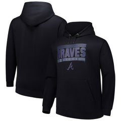 Atlanta Braves   Stack Fleece Pullover Hoodie Near Me