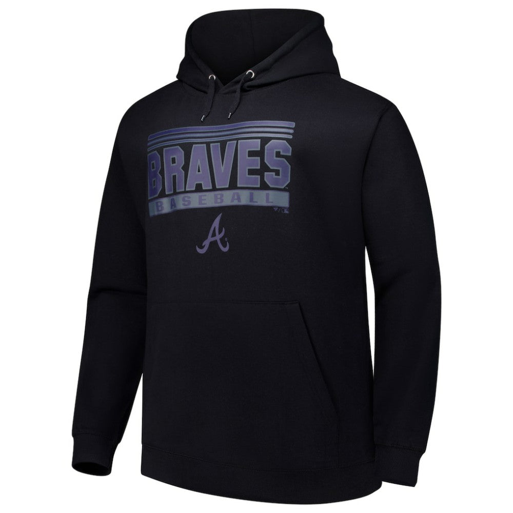 Atlanta Braves   Stack Fleece Pullover Hoodie Near Me