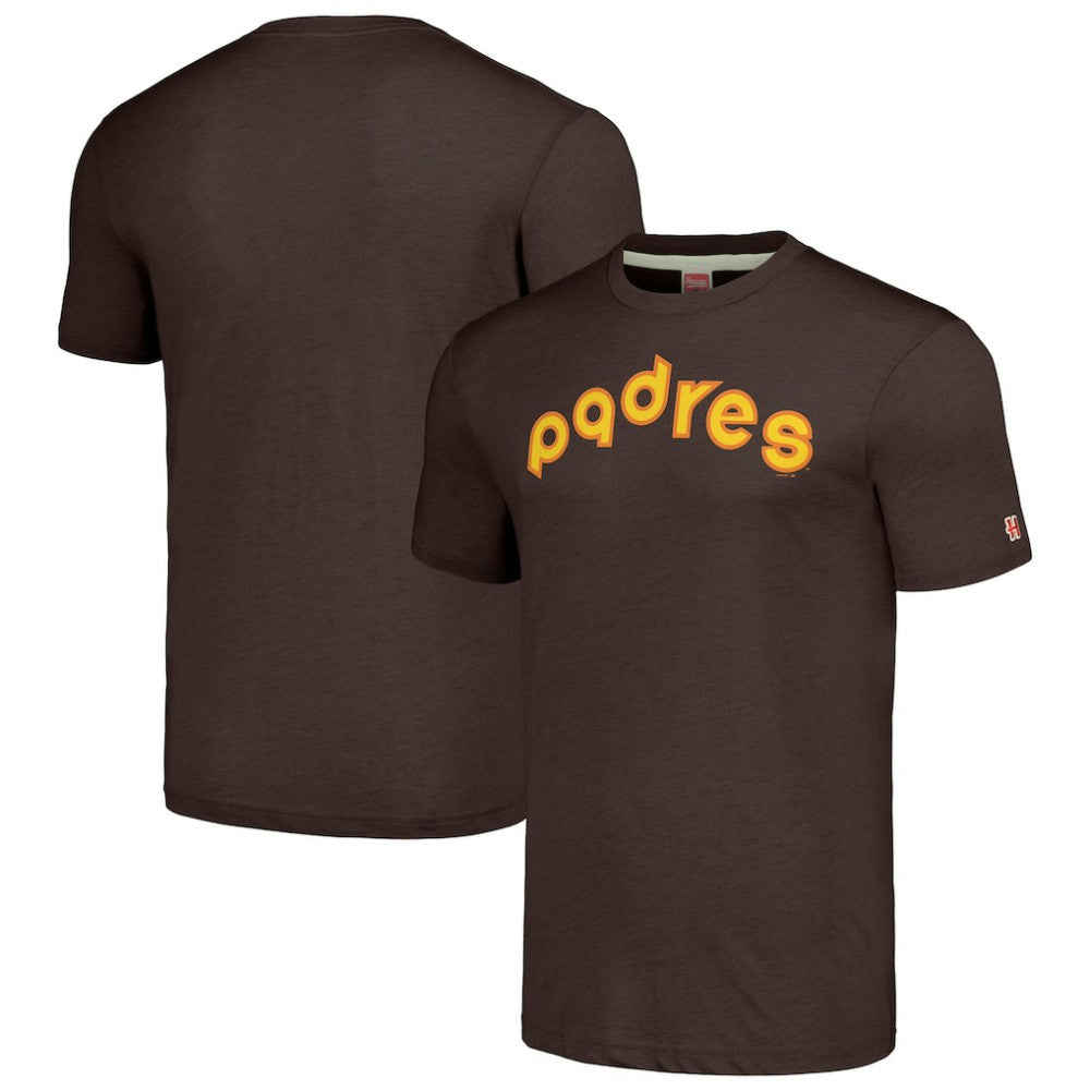 San Diego Padres Homage Cooperstown Collection Hand-Drawn Logo Tri-Blend T-Shirt Discount
