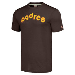 San Diego Padres Homage Cooperstown Collection Hand-Drawn Logo Tri-Blend T-Shirt Discount