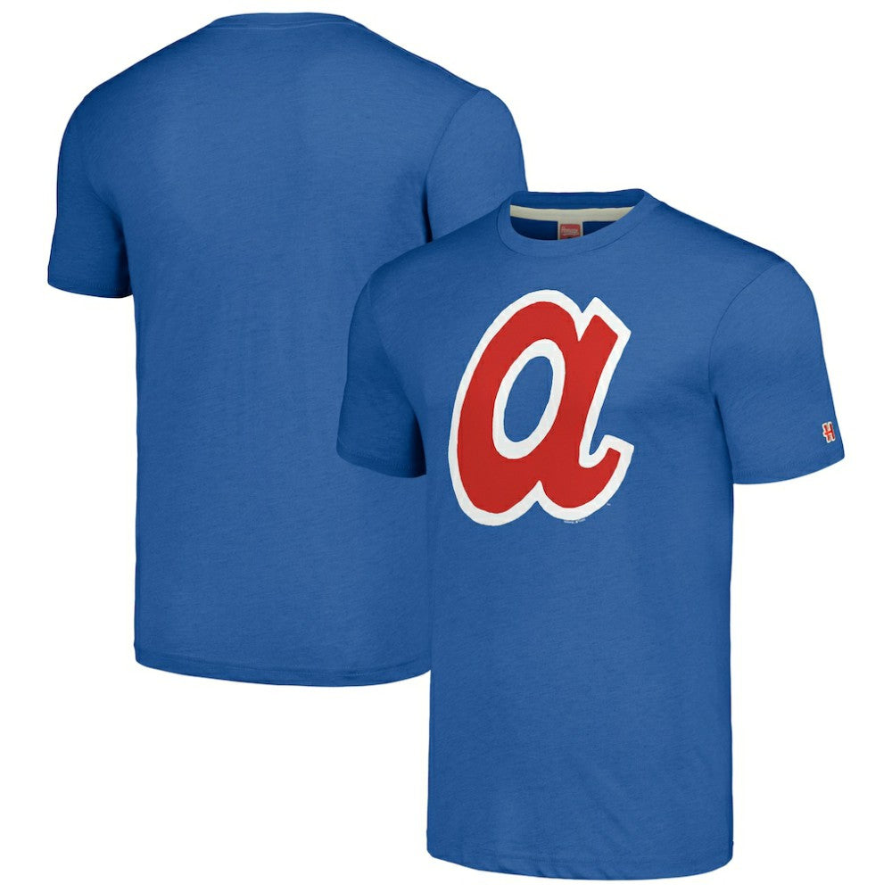 Atlanta Braves Homage Cooperstown Collection Hand-Drawn Logo Tri-Blend T-Shirt Online