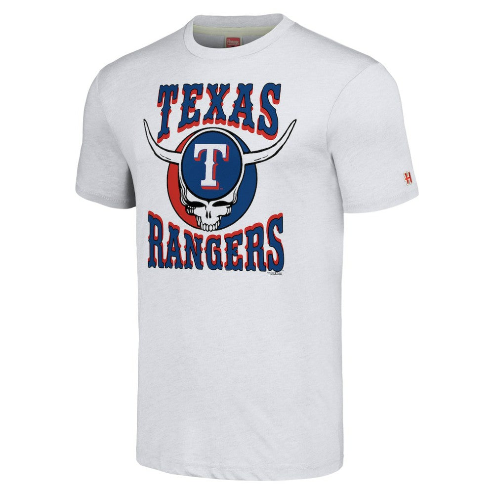 Texas Rangers Homage Grateful Dead Tri-Blend T-Shirt Outlet
