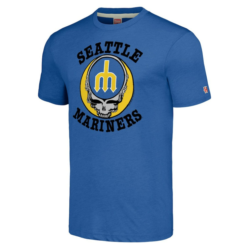 Seattle Mariners Homage Grateful Dead Tri-Blend T-Shirt Near Me