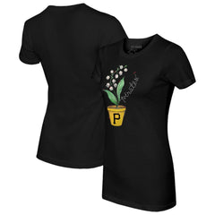 Pittsburgh Pirates Tiny Turnip Women's Lilies and Ladybugs T-Shirt Outlet