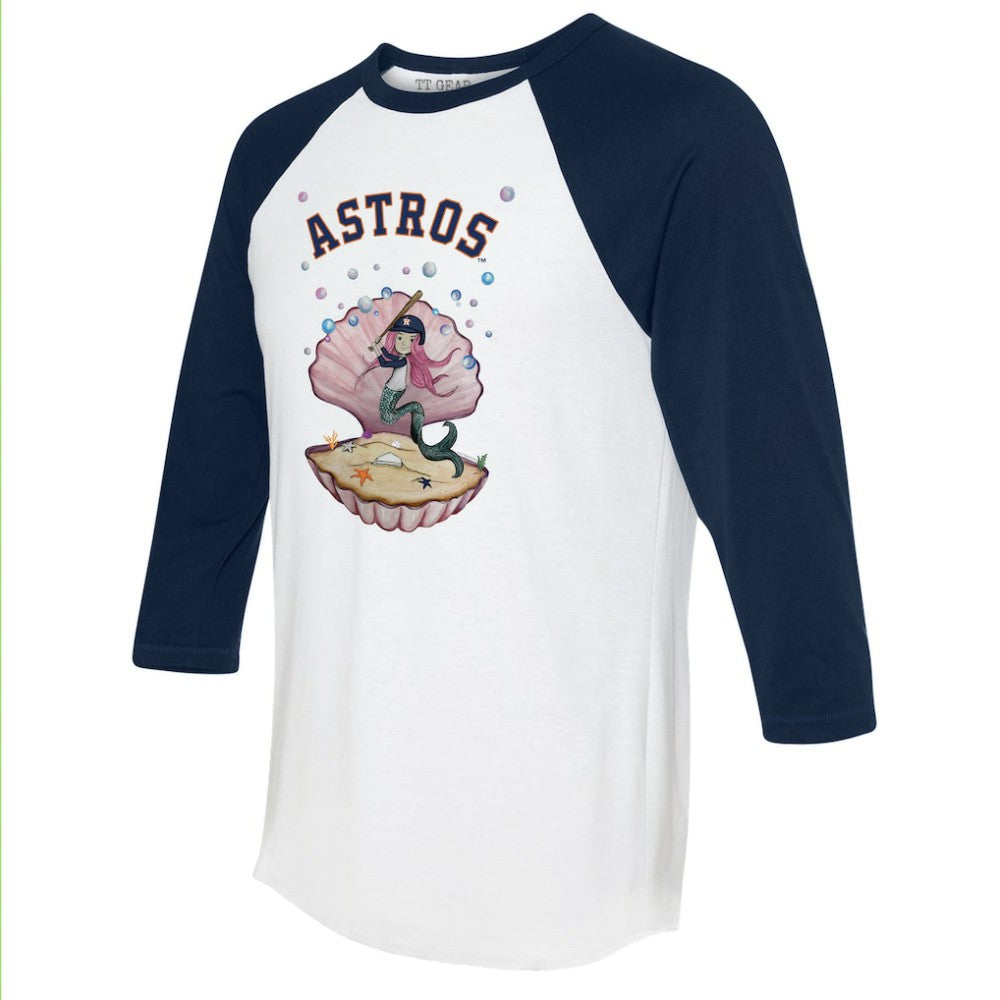 Houston Astros Tiny Turnip Unisex Mermaid 3/4-Sleeve Raglan T-Shirt Online