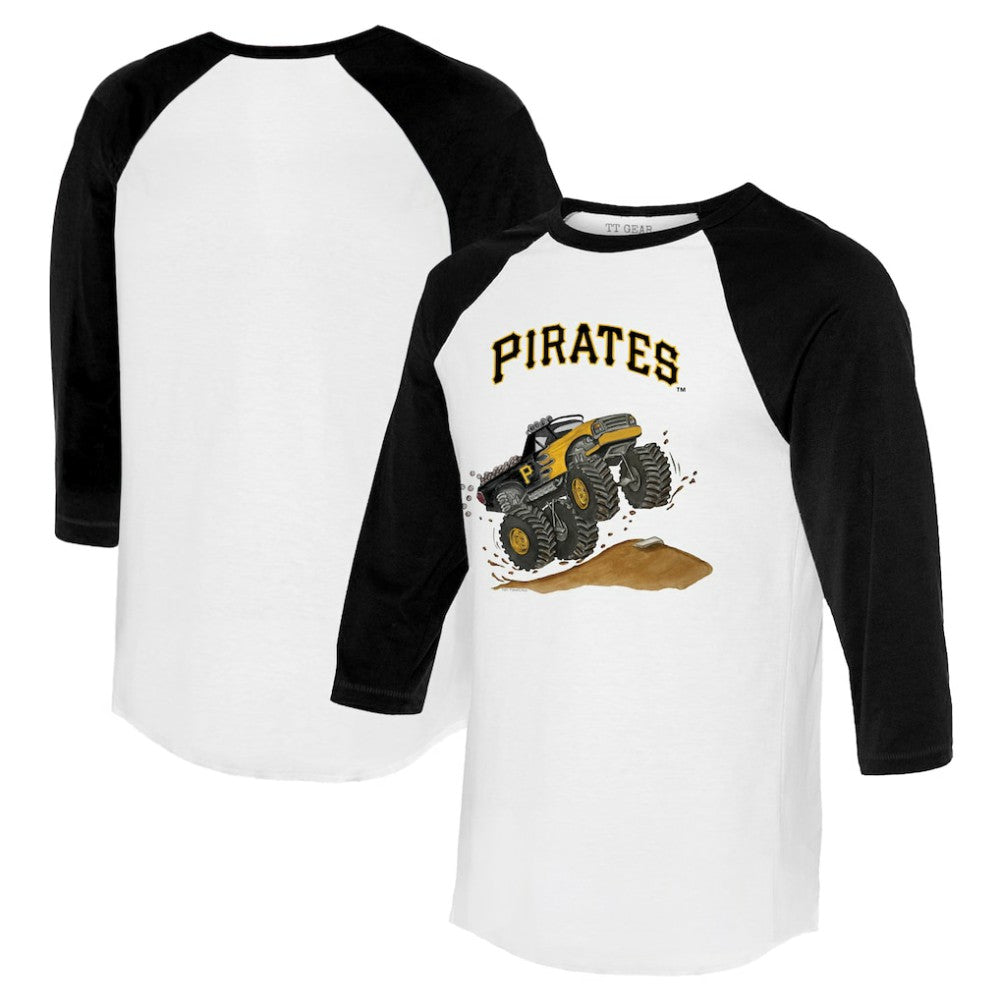 Pittsburgh Pirates Tiny Turnip Unisex Monster Truck 3/4-Sleeve Raglan T-Shirt Discount