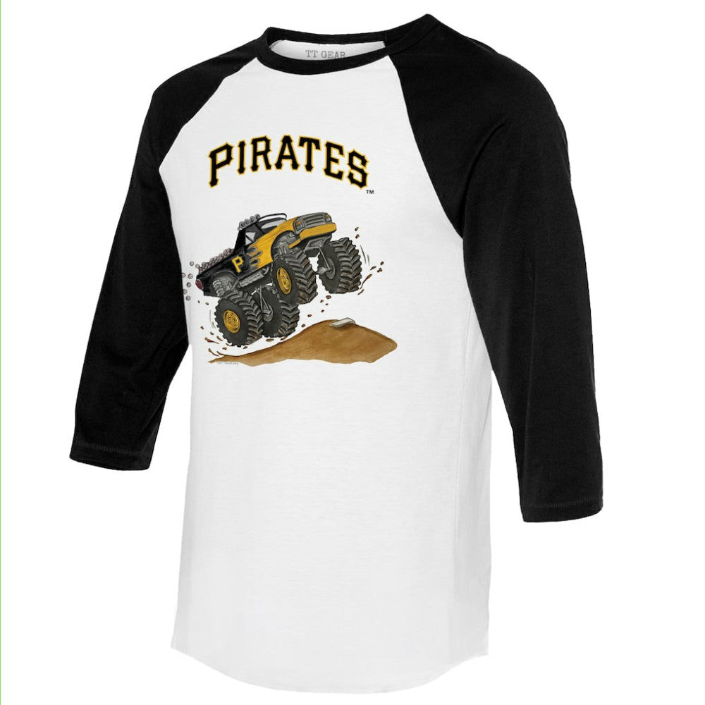 Pittsburgh Pirates Tiny Turnip Unisex Monster Truck 3/4-Sleeve Raglan T-Shirt Discount