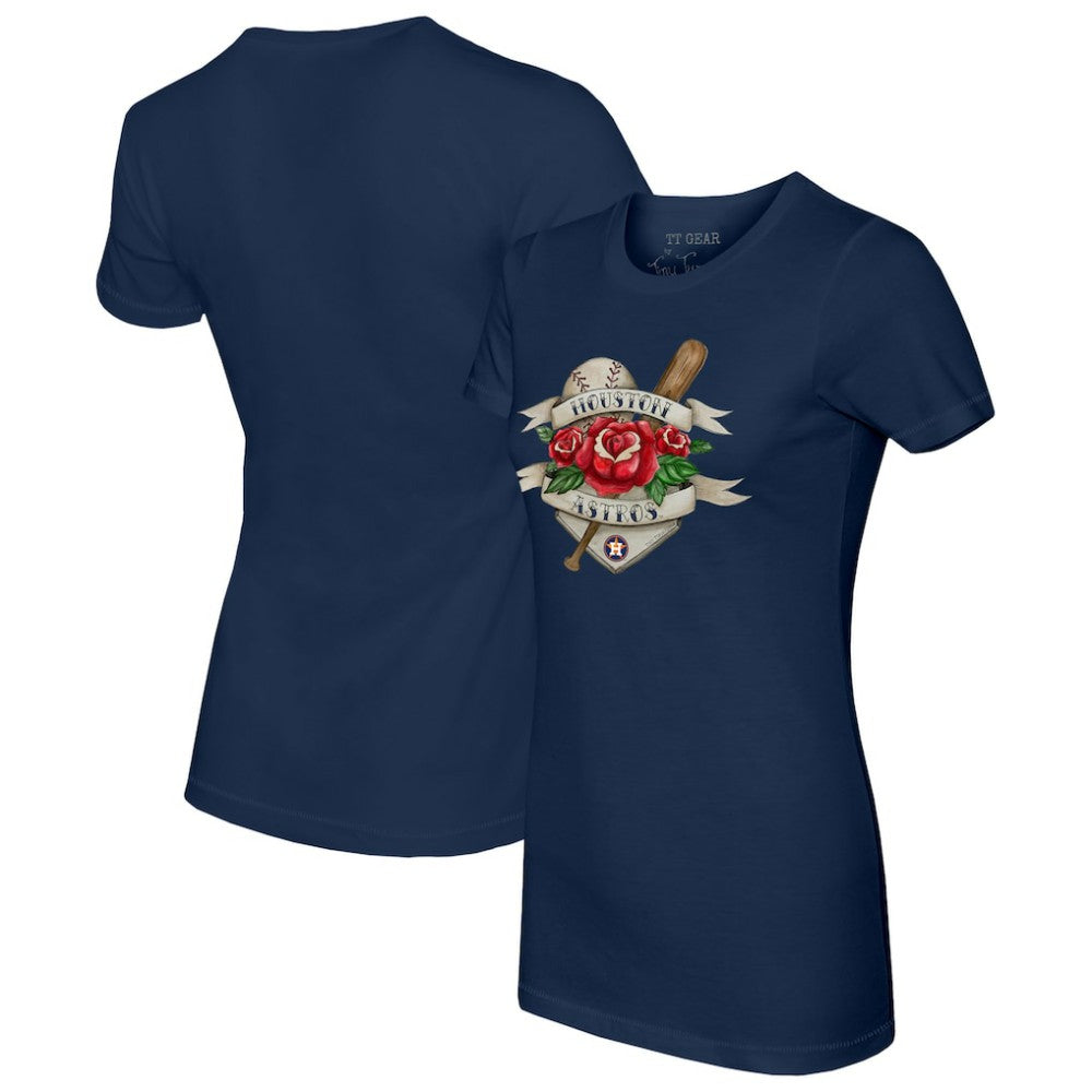 Houston Astros Tiny Turnip Women's American Traditional Rose T-Shirt Discount