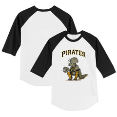 Pittsburgh Pirates Tiny Turnip Youth Triceratops 3/4-Sleeve Raglan T-Shirt Near Me