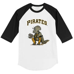 Pittsburgh Pirates Tiny Turnip Youth Triceratops 3/4-Sleeve Raglan T-Shirt Near Me