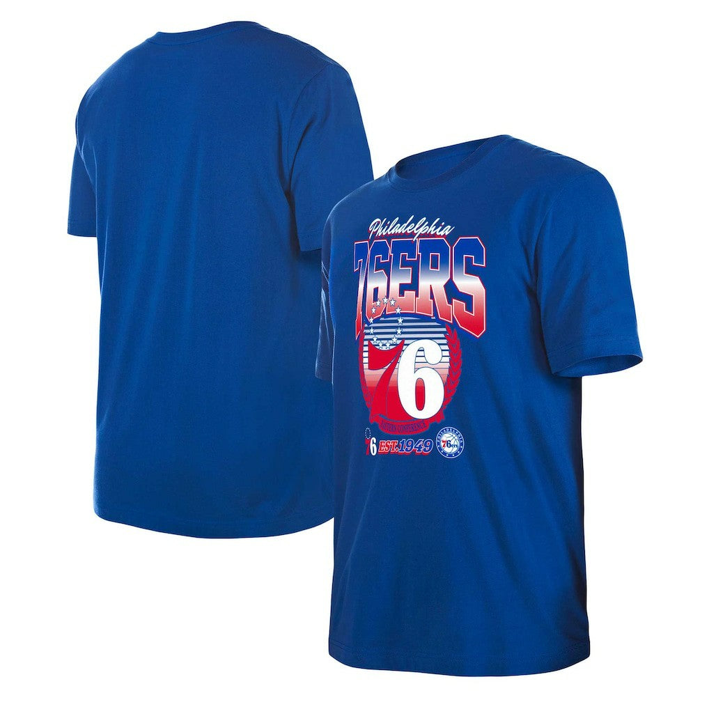 New Era Philadelphia 76ers Unisex Summer Classics T-Shirt Royal