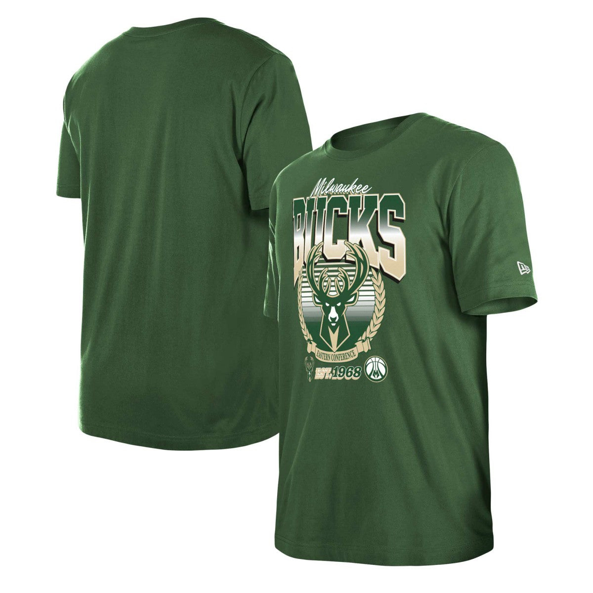 New Era Milwaukee Bucks Unisex Summer Classics T-Shirt Hunter Green