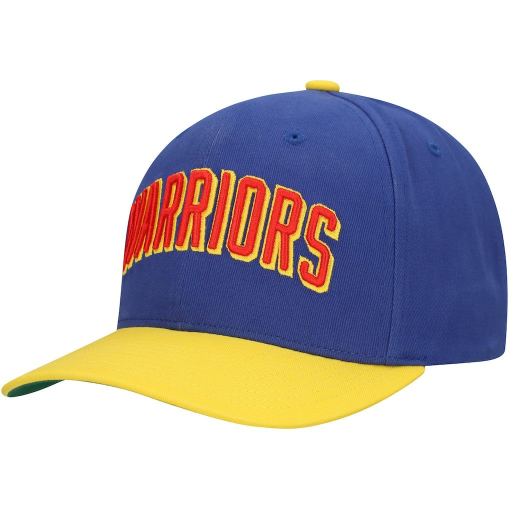Mitchell & Ness Golden State Warriors Team Up Classic Edition Adjustable Hat Royal/Gold