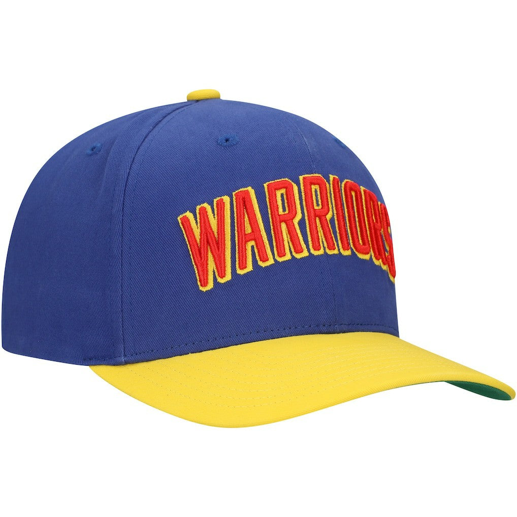 Mitchell & Ness Golden State Warriors Team Up Classic Edition Adjustable Hat Royal/Gold