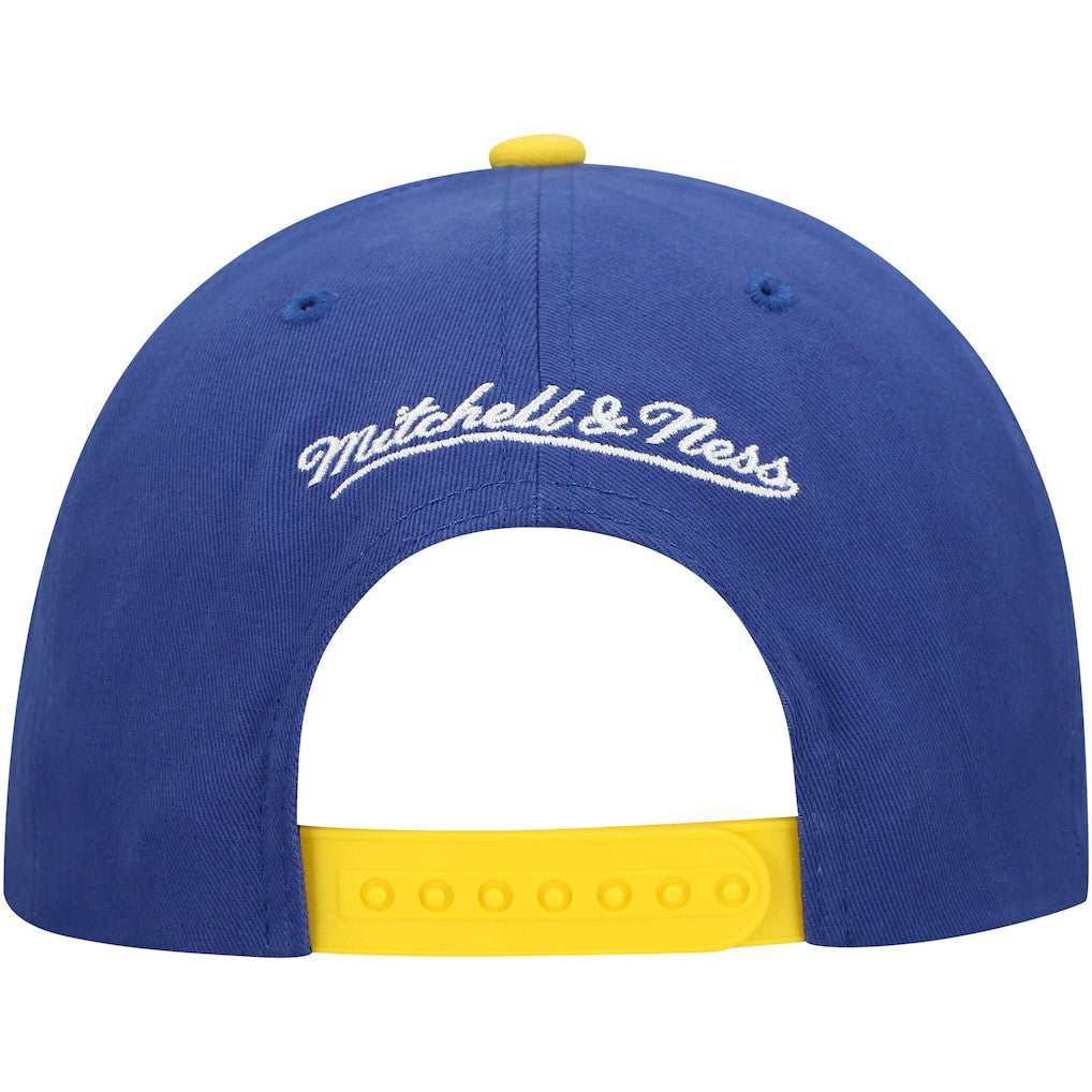 Mitchell & Ness Golden State Warriors Team Up Classic Edition Adjustable Hat Royal/Gold