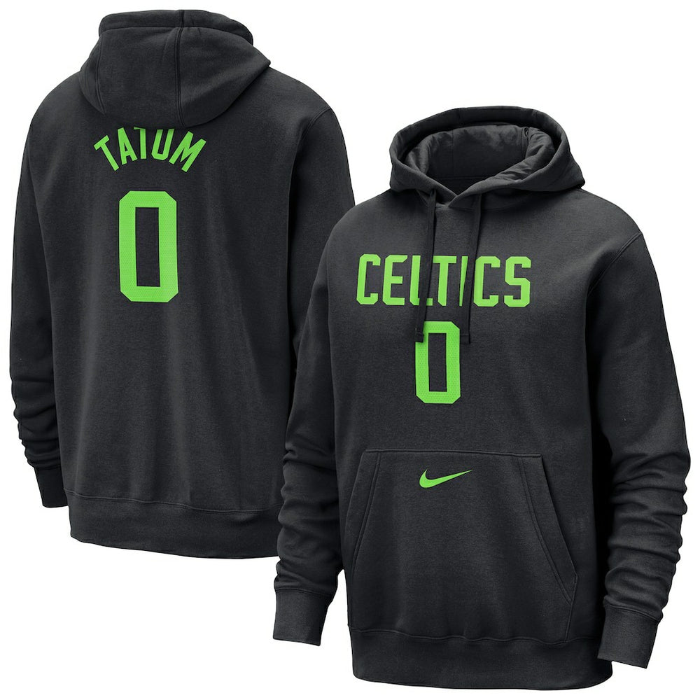 Nike Jayson Tatum Boston Celtics 2024/25 City Edition Name & Number Pullover Hoodie Black