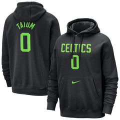 Nike Jayson Tatum Boston Celtics 2024/25 City Edition Name & Number Pullover Hoodie Black