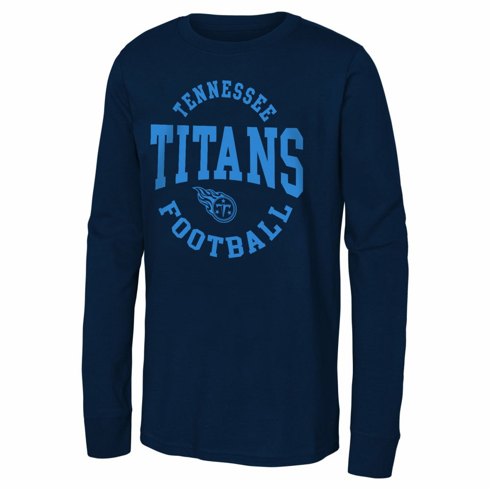 Tennessee Titans Youth Around The Block Long Sleeve T-Shirt - Navy - NFL