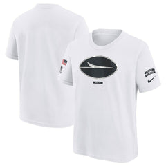 New York Jets Youth 2024 Salute To Service T-Shirt - White - Nike