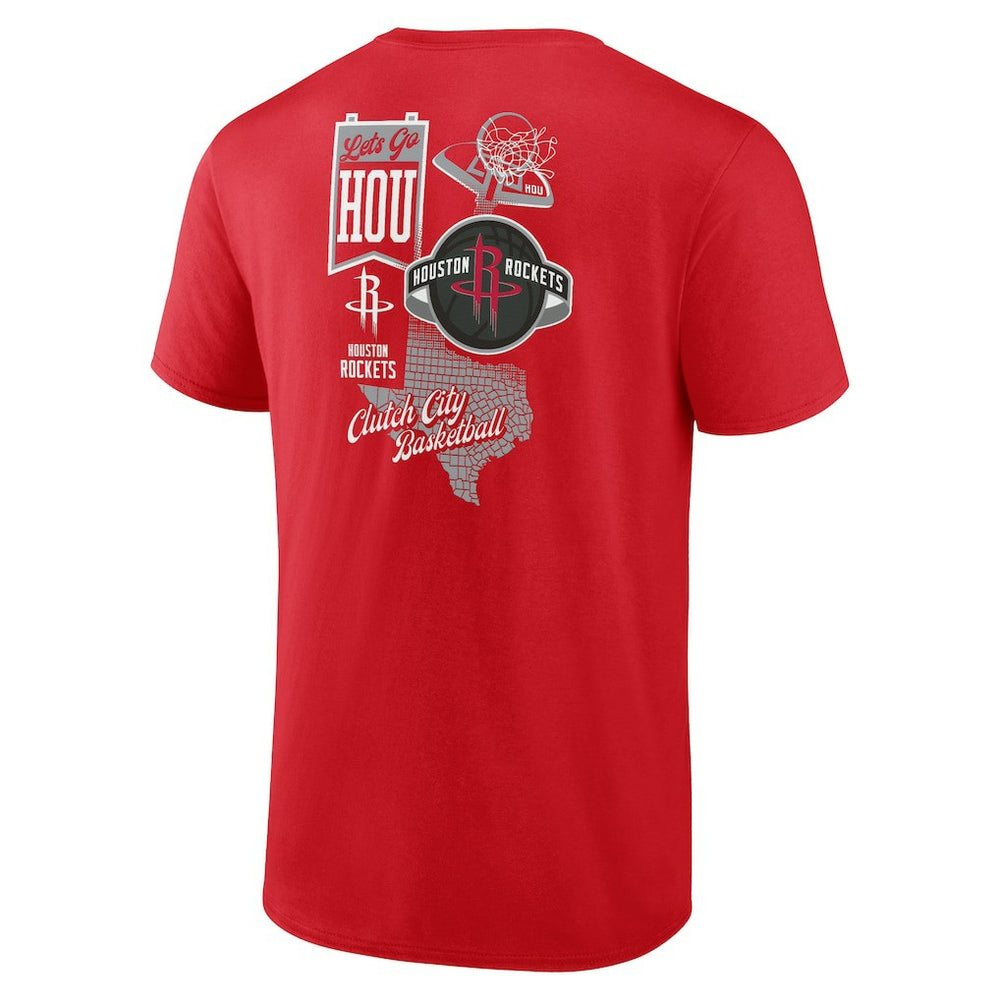 Houston Rockets Split Zone T-Shirt Red