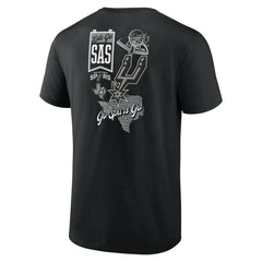 San Antonio Spurs Split Zone T-Shirt Black
