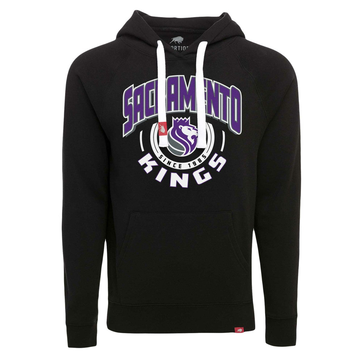 Sacramento Kings Sportiqe Unisex Olsen Super Soft Tri-Blend Raglan Pullover Hoodie Black