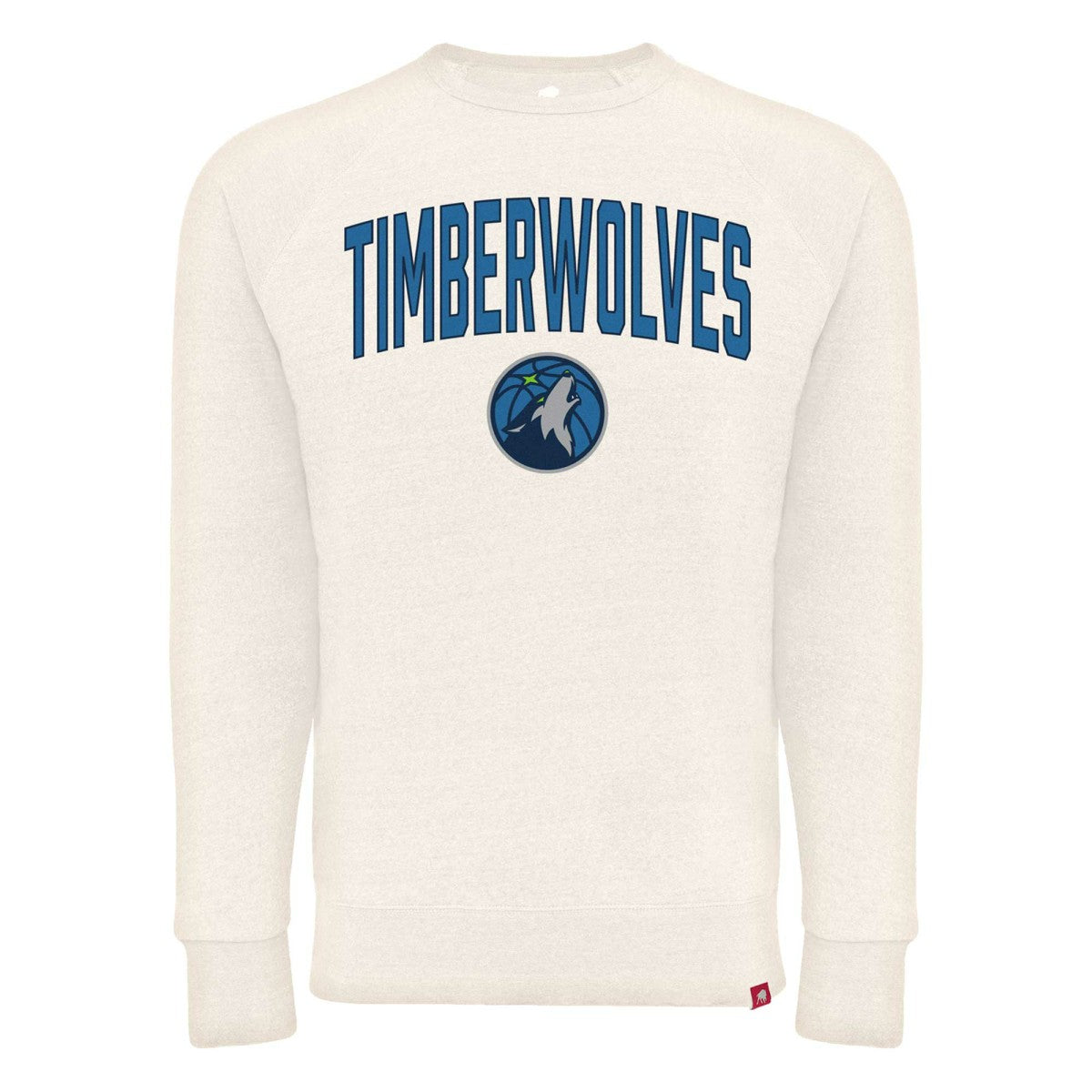 Minnesota Timberwolves Sportiqe Unisex Harmon Super Soft Tri-Blend Raglan Pullover Sweatshirt Cream