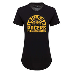 Indiana Pacers Sportiqe Women's Phoebe Super Soft Tri-Blend T-Shirt Black