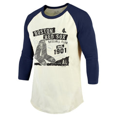 Boston Red Sox Majestic Threads Raglan 3/4-Sleeve T-Shirt Discount