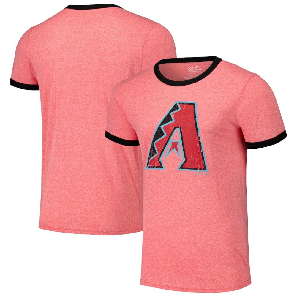 Arizona Diamondbacks Majestic Threads Ringer Tri-Blend T-Shirt Sale