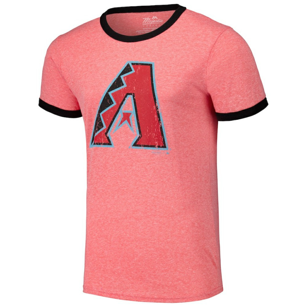 Arizona Diamondbacks Majestic Threads Ringer Tri-Blend T-Shirt Sale